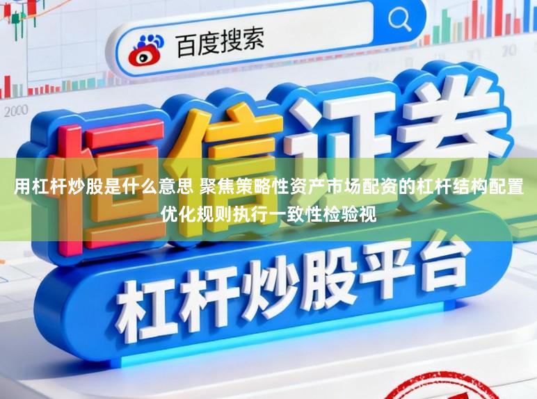 用杠杆炒股是什么意思 聚焦策略性资产市场配资的杠杆结构配置优化规则执行一致性检验视