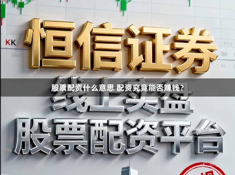 股票配资什么意思 配资究竟能否赚钱？